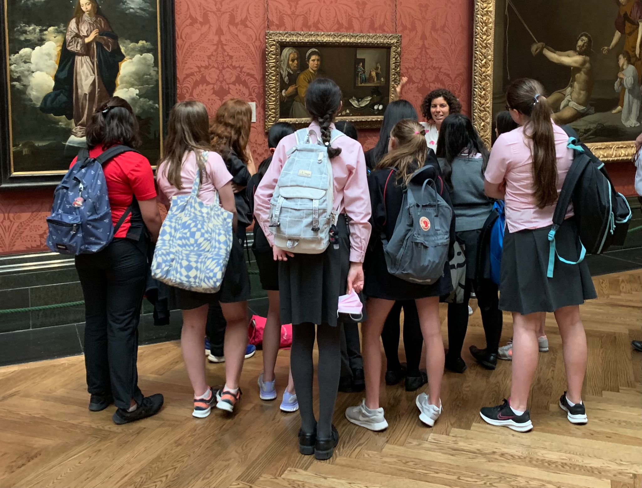 school visit to National Gallery